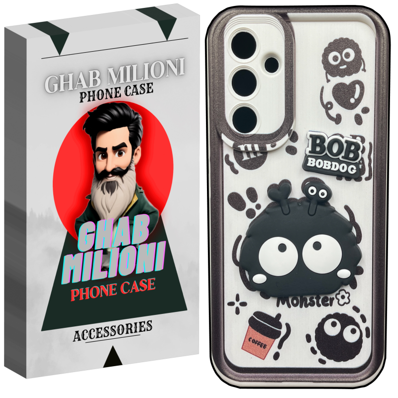 کاور قاب میلیونی مدل BOBDOG-MW مناسب برای گوشی موبایل سامسونگ Galaxy A54 به همراه بند آویز