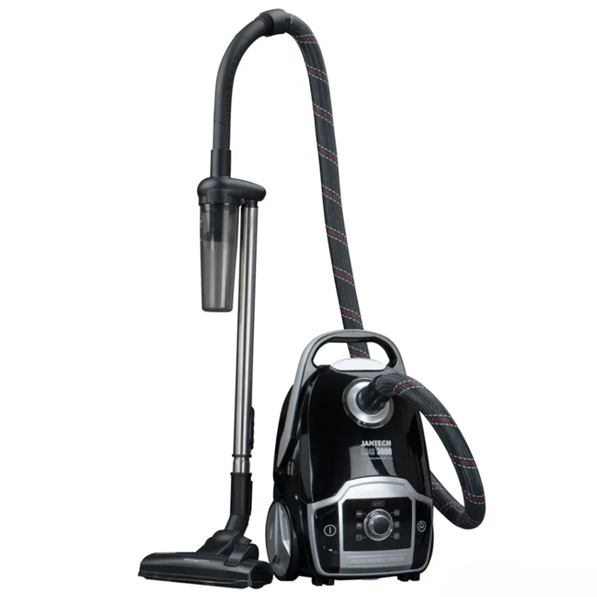 جاروبرقی جانتک سری CLEAN MASTER مدل 3000BS-مشکی نقره ای