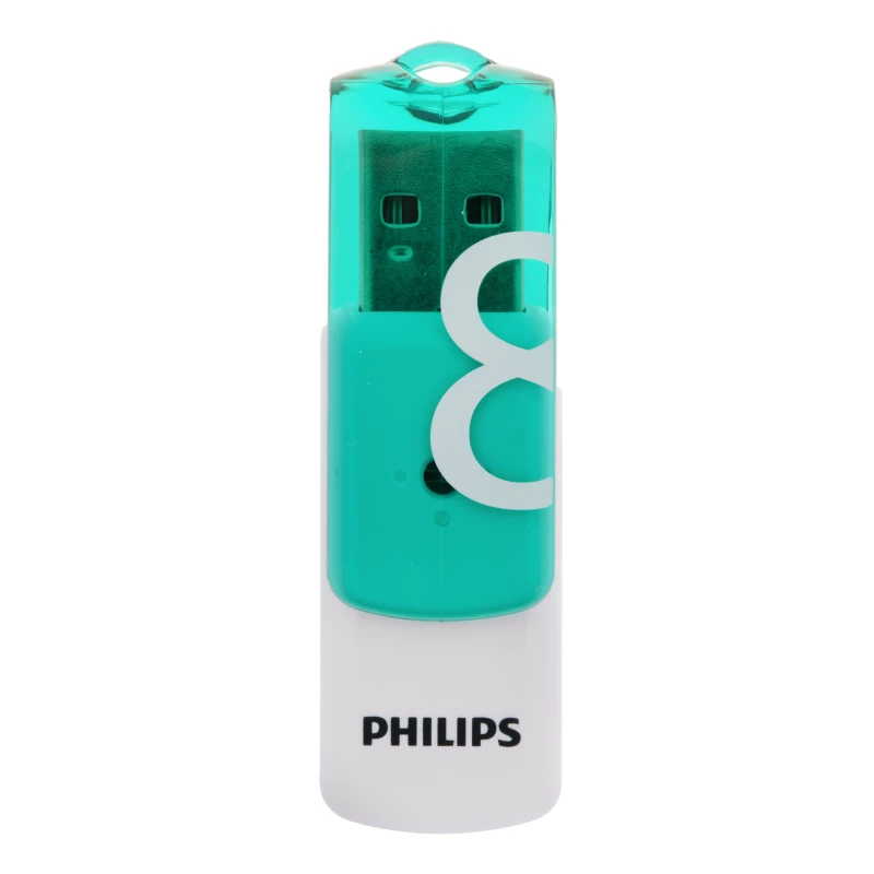 فلش مموری فیلیپس مدل Vivid-FM08FD05B ظرفیت 8 گیگابایت-سفید سبز