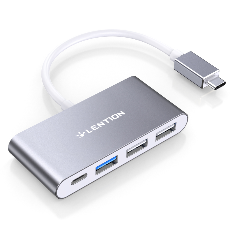 هاب 4 پورت USB-C لنشن مدل c13 هاب 4 پورت USB-C لنشن مدل c13