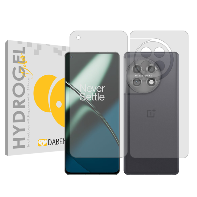 محافظ صفحه نمایش شفاف دبن مدل Tough مناسب برای گوشی موبایل وان پلاس 11 به همراه محافظ پشت گوشی