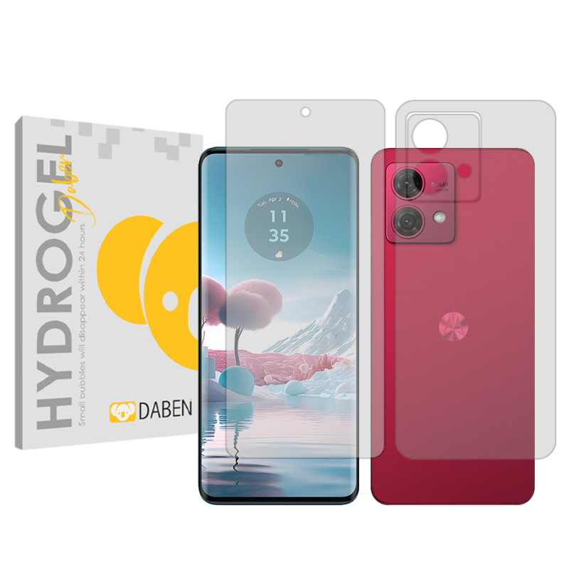 محافظ صفحه نمایش شفاف دبن مدل Tough مناسب برای گوشی موبایل موتورولا Moto G84 به همراه محافظ پشت گوشی محافظ صفحه نمایش شفاف دبن مدل Tough مناسب برای گوشی موبایل موتورولا Moto G84 به همراه محافظ پشت گوشی