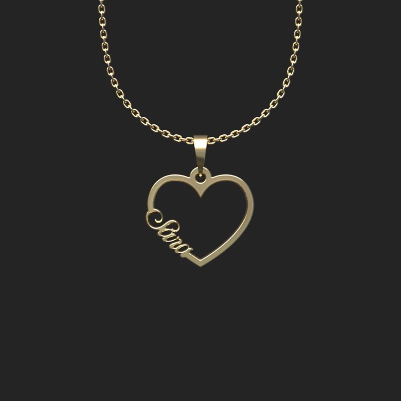 گردنبند طلا زنانه مدوپد مدل اسم سارا sara کد HF2-1-1125-2.00