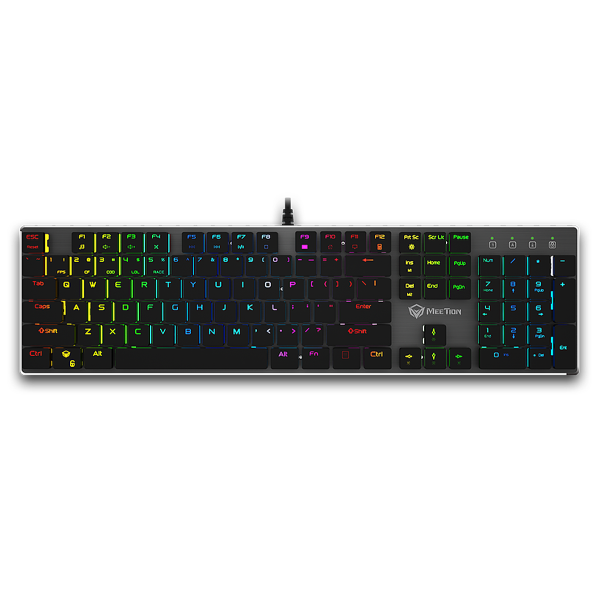 کیبورد با سیم گیمینگ مکانیکال میشن مدل MK80 کیبورد با سیم گیمینگ مکانیکال میشن مدل MK80