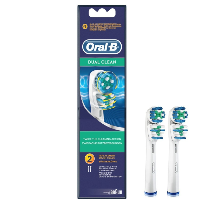 سری یدک مسواک برقی اورال-بی مدل DUAL CLEAN بسته 2 عددی سری یدک مسواک برقی اورال-بی مدل DUAL CLEAN بسته 2 عددی