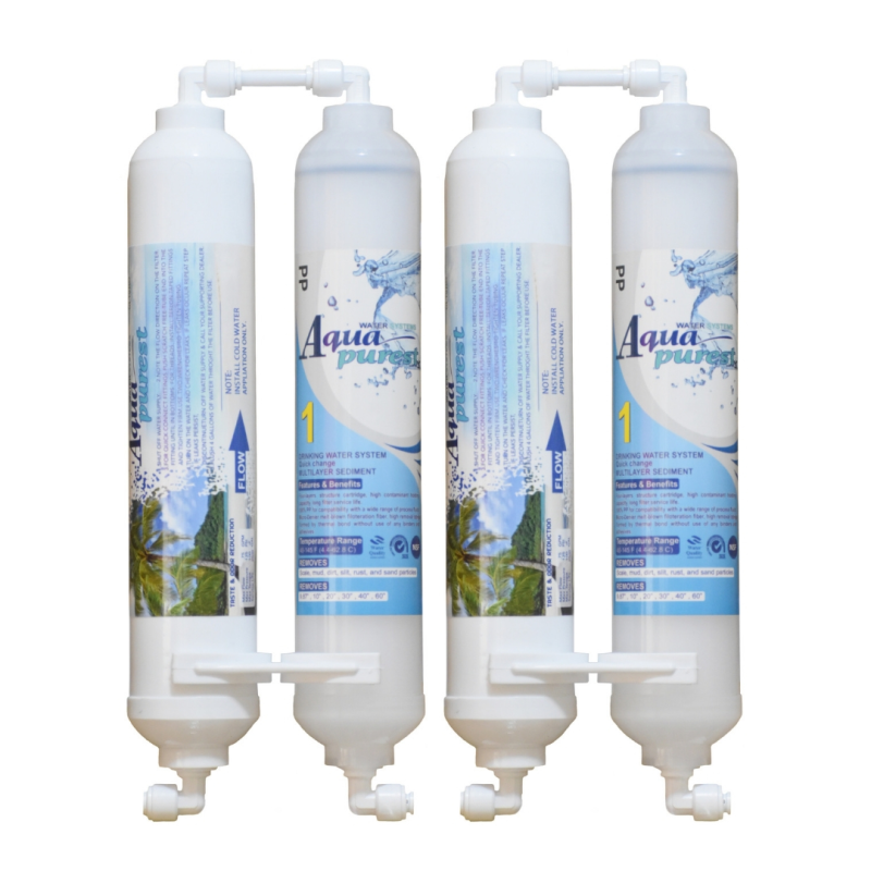 فیلتر تصفیه آب یخچال و فریزر آکوا پیورست مدل NEW FILTER- RX 2500G مجموعه 4 عددی فیلتر تصفیه آب یخچال و فریزر آکوا پیورست مدل NEW FILTER- RX 2500G مجموعه 4 عددی
