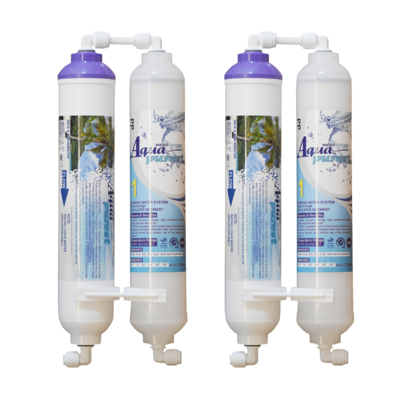 فیلتر تصفیه آب یخچال و فریزر آکوا پیورست مدل ALKALINE PP 2500G مجموعه 4 عددی فیلتر تصفیه آب یخچال و فریزر آکوا پیورست مدل ALKALINE PP 2500G مجموعه 4 عددی
