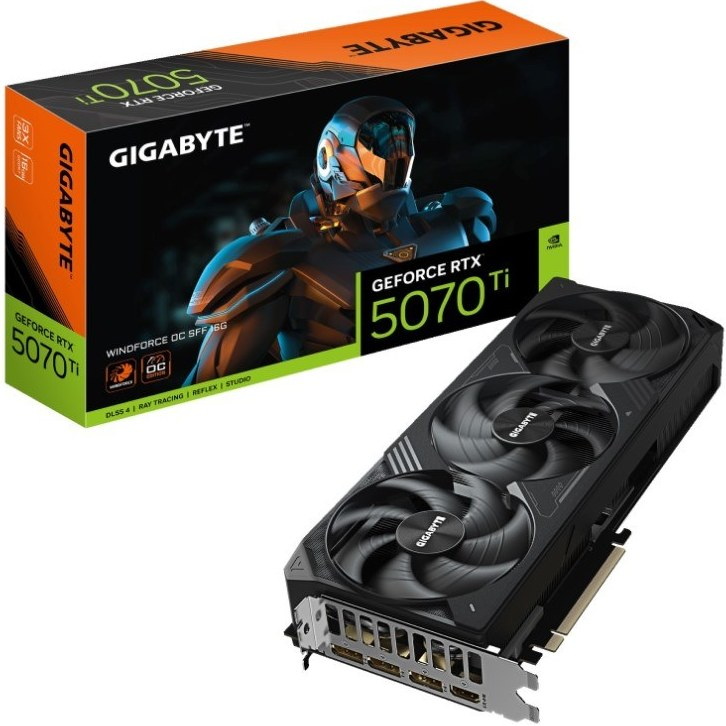 کارت گرافیک گیگابایت مدل RTX 5070 Ti WINDFORCE OC SFF 16G
