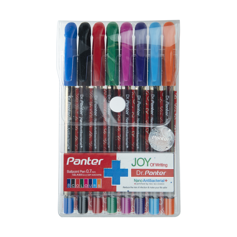 خودکار پنتر مدل نانو آنتی باکتریال کد DP-105 بسته 8 عددی خودکار پنتر مدل نانو آنتی باکتریال کد DP-105 بسته 8 عددی