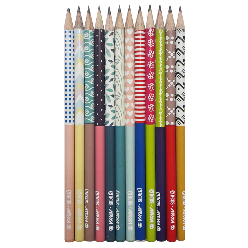 مداد مشکی آریا مدل CIRCUS کد A8 بسته 12 عددی مداد مشکی آریا مدل CIRCUS کد A8 بسته 12 عددی