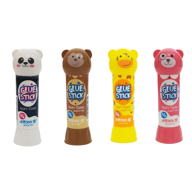 چسب ماتیکی آریا مدل عروسکی بسته 4 عددی چسب ماتیکی آریا مدل عروسکی بسته 4 عددی