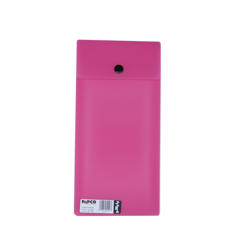 پوشه دکمه دار پاپکو مدل ارکید کد OE-122