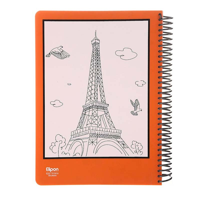 دفتر مشق 100 برگ الیپون مدل 8131620 کد 154213