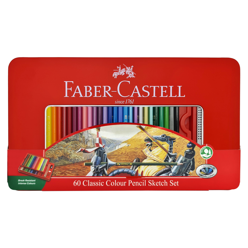 مداد رنگی 60 رنگ فابر کاستل مدل CLASSIC مداد رنگی 60 رنگ فابر کاستل مدل CLASSIC