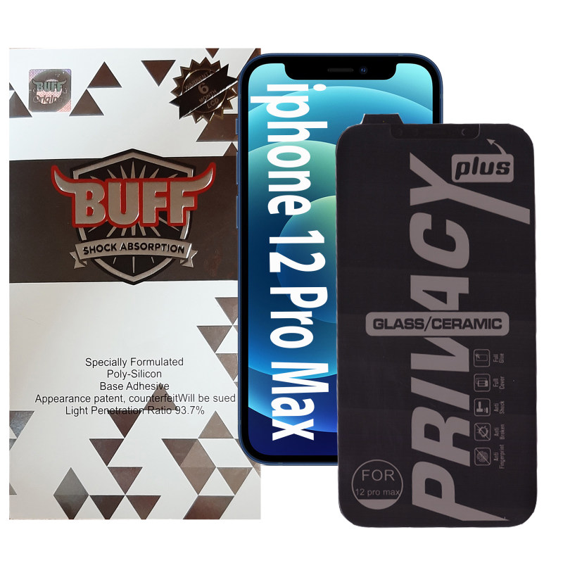 محافظ صفحه نمایش سرامیکی گوشی اپل iPhone 12 Pro Max بوف حریم شخصی مدل 5D Privacy