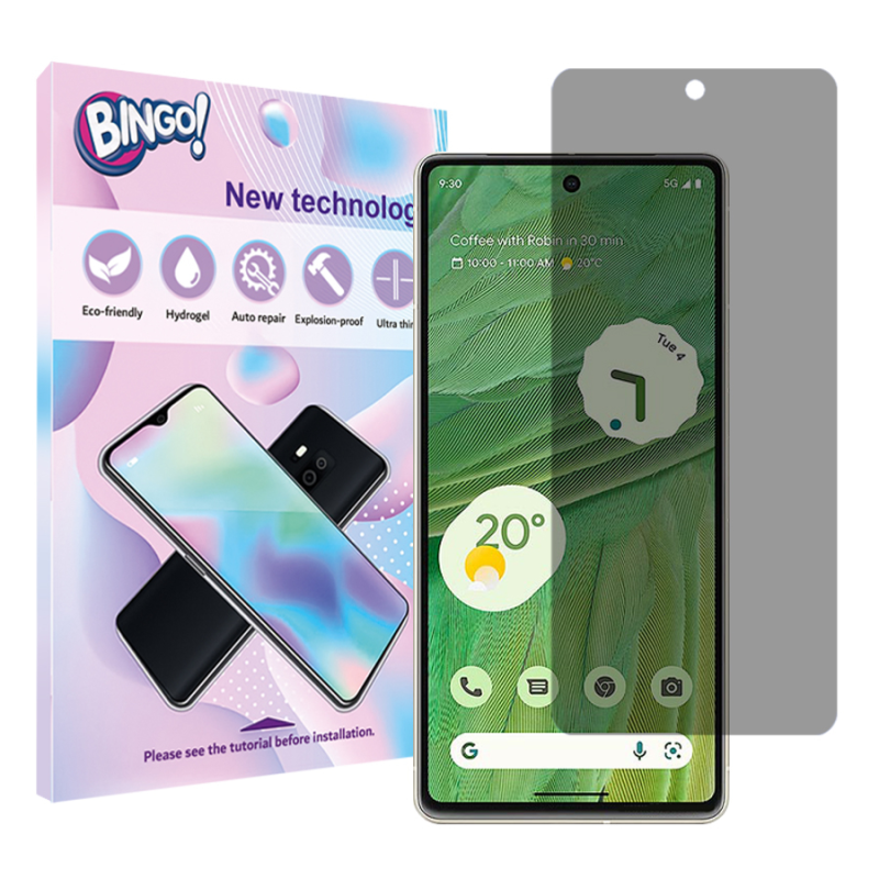 محافظ صفحه نمایش حریم شخصی بینگو مدل Tough مناسب برای گوشی موبایل گوگل Pixel 7