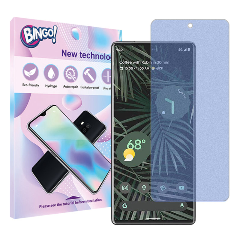 محافظ صفحه نمایش مات ضد اشعه آبی بینگو مدل Tough مناسب برای گوشی موبایل گوگل Pixel 6 Pro