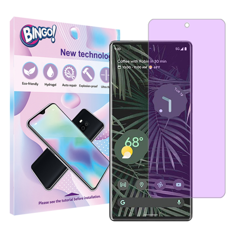 محافظ صفحه نمایش آنتی پرپل بینگو مدل Tough مناسب برای گوشی موبایل گوگل Pixel 6 Pro