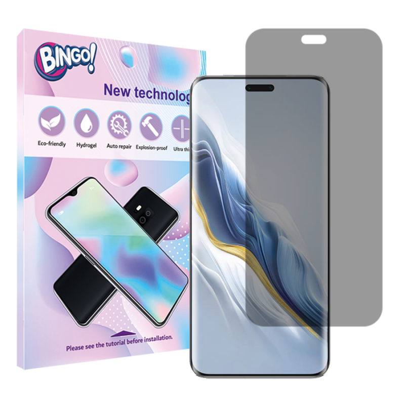 محافظ صفحه نمایش پرایوسی بینگو مدل Tough مناسب برای گوشی موبایل آنرMagic 6 Pro محافظ صفحه نمایش پرایوسی بینگو مدل Tough مناسب برای گوشی موبایل آنرMagic 6 Pro