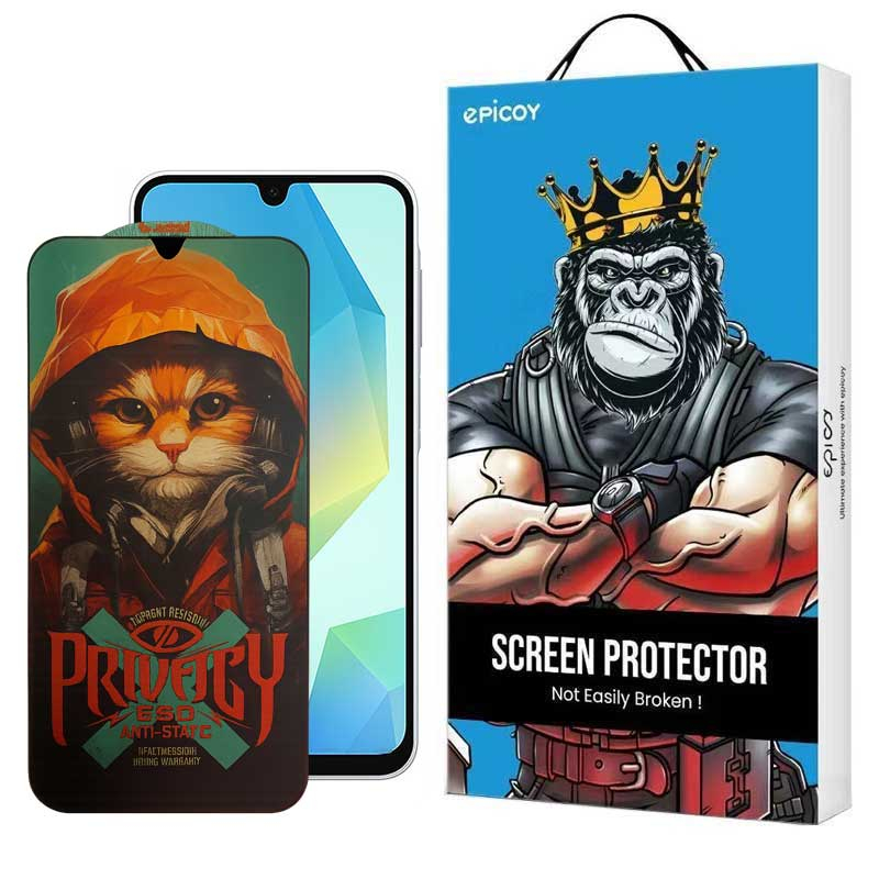 محافظ صفحه نمایش حریم شخصی اپیکوی مدل Privacy Hoodie Cat مناسب برای گوشی موبایل سامسونگ Galaxy A26/A16
