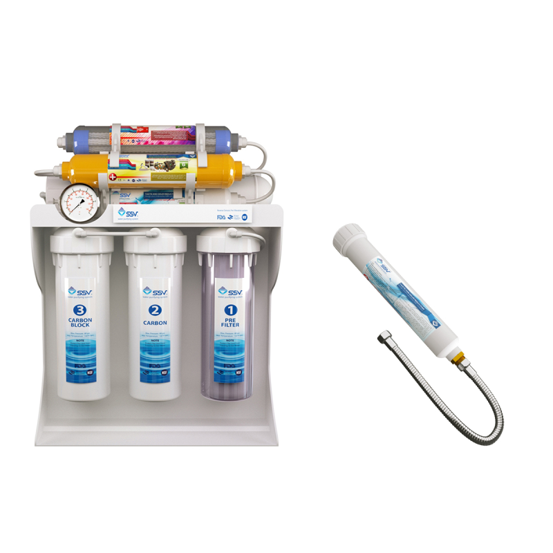 دستگاه تصفیه کننده آب اس اس وی مدل UltraPro X800 به همراه فیلتر دوش حمام دستگاه تصفیه کننده آب اس اس وی مدل UltraPro X800 به همراه فیلتر دوش حمام