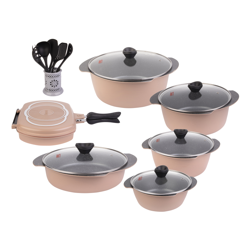 سرویس پخت و پز 21 پارچه تکنو مدل پروانه سرویس پخت و پز 21 پارچه تکنو مدل پروانه