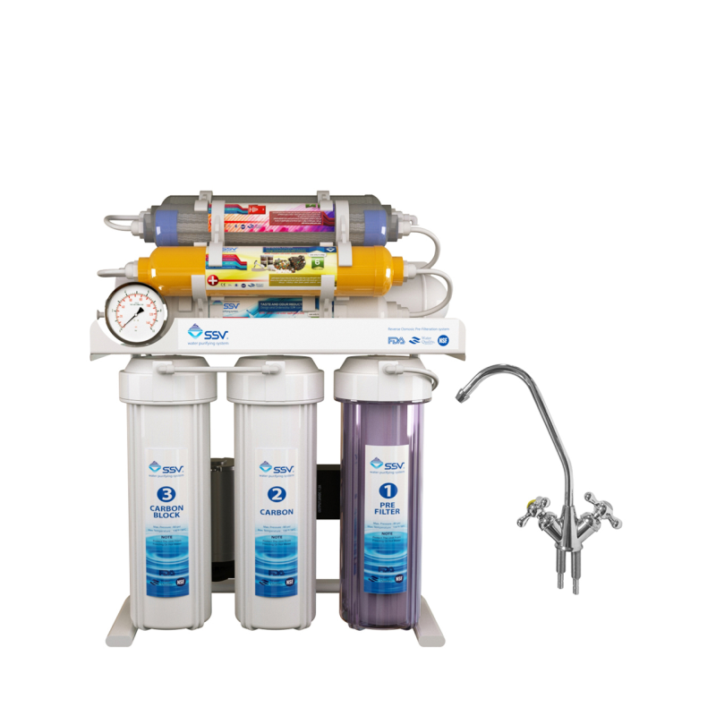 دستگاه تصفیه آب اس اس وی مدل SuperTec 2W X1000 به همراه شیر دوکاره دستگاه تصفیه آب اس اس وی مدل SuperTec 2W X1000 به همراه شیر دوکاره