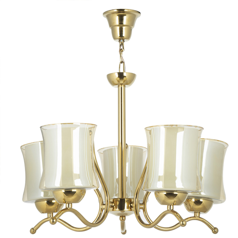 لوستر پنج شعله چشمه نور کد A823/5-G