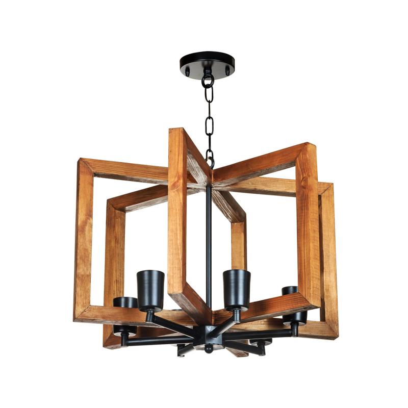 لوستر آویز 6 شعله چشمه نور کد 2236/6