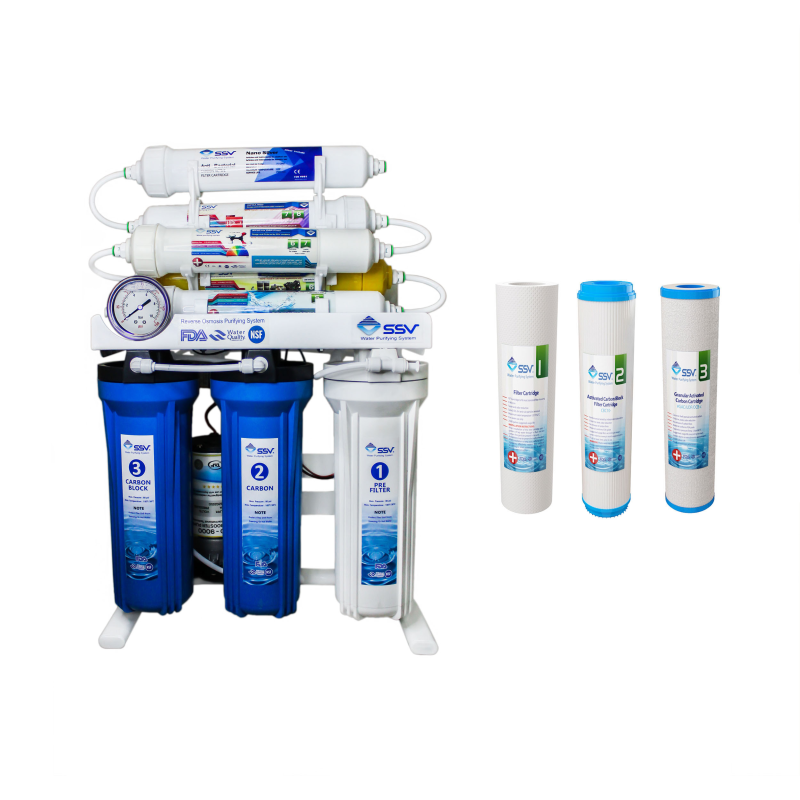 دستگاه تصفیه کننده آب اس اس وی مدل MaxBlue x900 به همراه فیلتر 3عددی دستگاه تصفیه کننده آب اس اس وی مدل MaxBlue x900 به همراه فیلتر 3عددی
