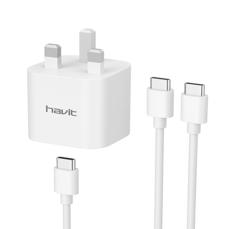 شارژر دیواری هویت مدل ST712 بیست وات به همراه کابل تبدیل USB-C شارژر دیواری هویت مدل ST712 بیست وات به همراه کابل تبدیل USB-C