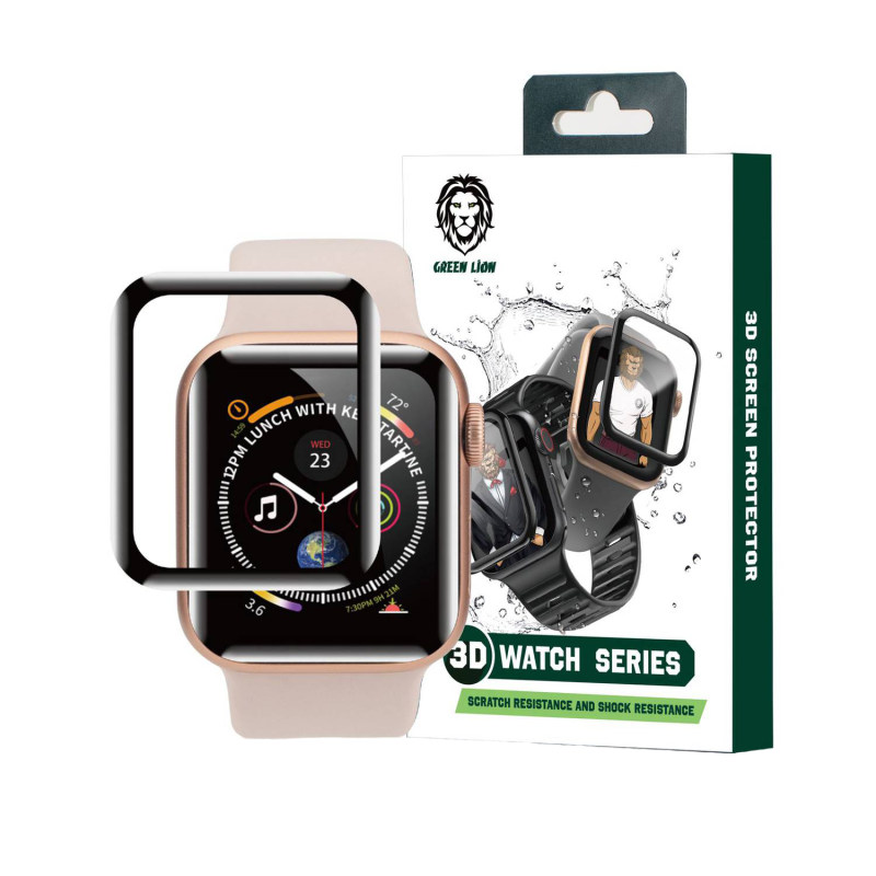 گلس اپل واچ 45 میلی متری گرین مدل 3D Watch گلس اپل واچ 45 میلی متری گرین مدل 3D Watch
