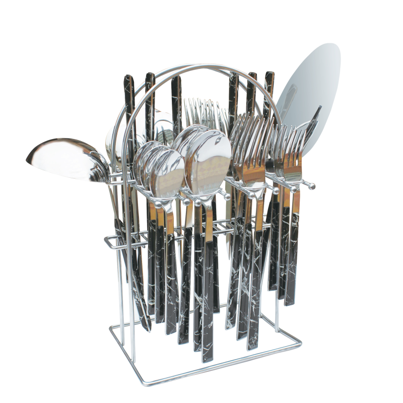 سرویس قاشق و چنگال 33 پارچه جی فی نی مدل BS-M سرویس قاشق و چنگال 33 پارچه جی فی نی مدل BS-M