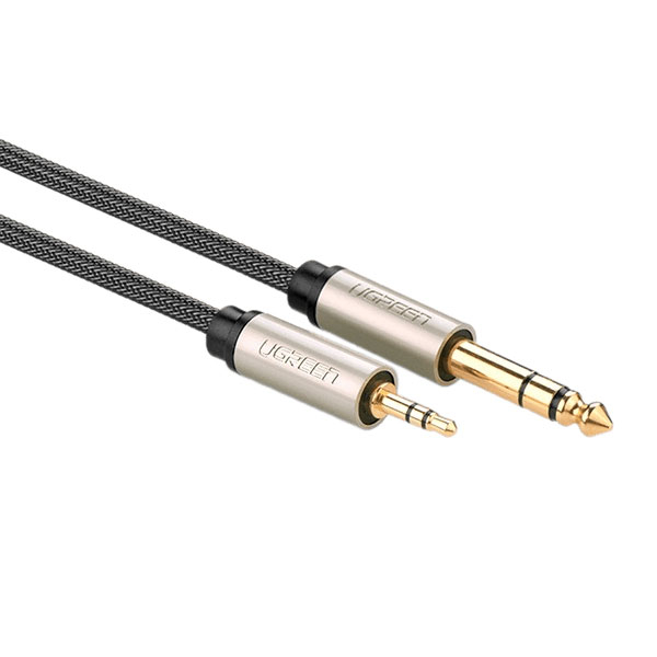 کابل تبدیل جک 6.5 میلیمتری به جک 3.5 میلیمتری یوگرین مدل AV127-10625 طول ۱ متر کابل تبدیل جک 6.5 میلیمتری به جک 3.5 میلیمتری یوگرین مدل AV127-10625 طول ۱ متر