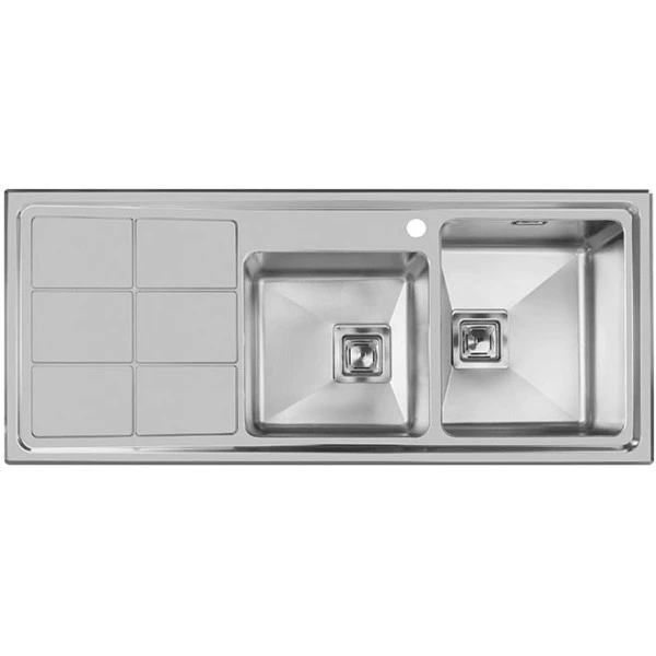 سینک ظرفشویی اخوان مدل 304 توکار-راست لگن