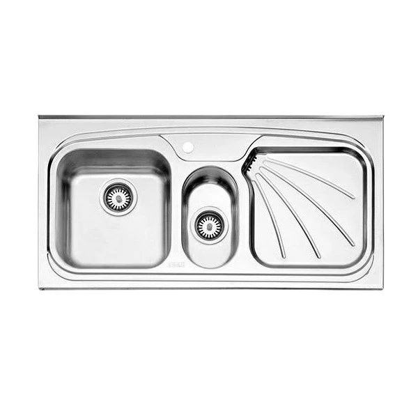 سینک ظرفشویی استیل البرز مدل 610/50 روکار-راست لگن سینک ظرفشویی استیل البرز مدل 610/50 روکار-راست لگن