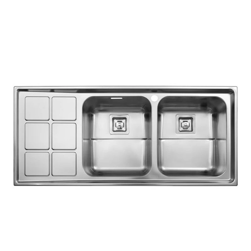 سینک استیل البرز کد 761 توکار-راست لگن