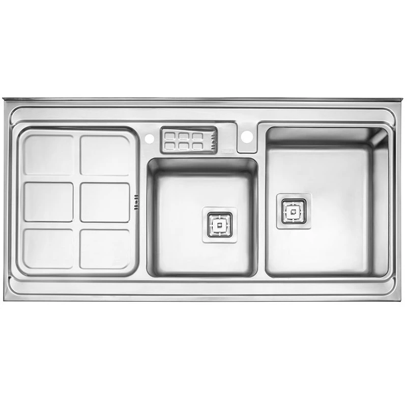 سینک ظرفشویی استیل البرز مدل 855 روکار-چپ لگن سینک ظرفشویی استیل البرز مدل 855 روکار-چپ لگن