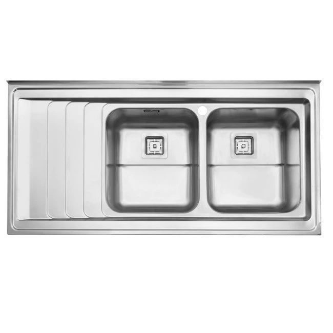 سینک ظرفشویی استیل البرز مدل 734 روکار-راست لگن