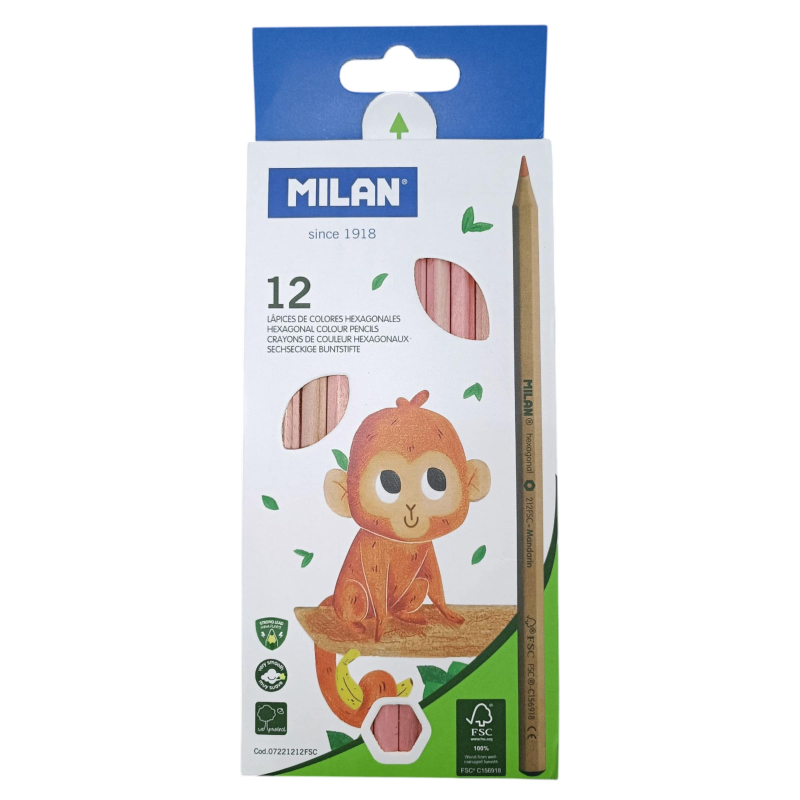 مداد رنگی 12 رنگ میلان مدل درختی مداد رنگی 12 رنگ میلان مدل درختی
