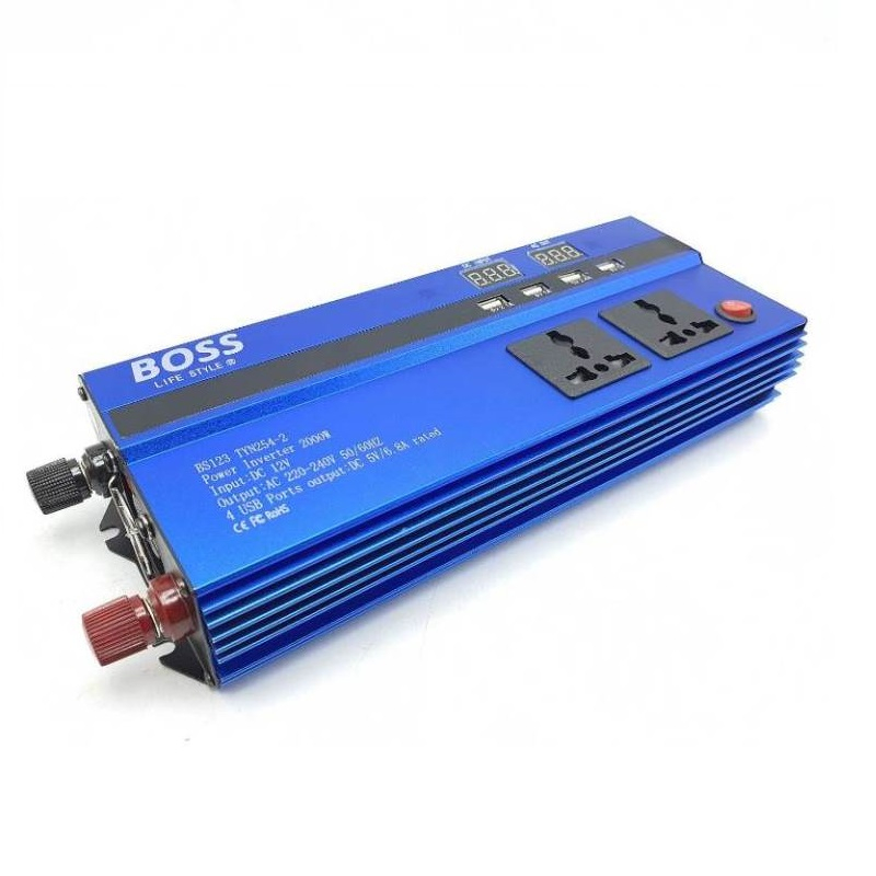 مبدل برق خودرو باس مدل BS123 TYN254-2 ظرفیت 2000 وات