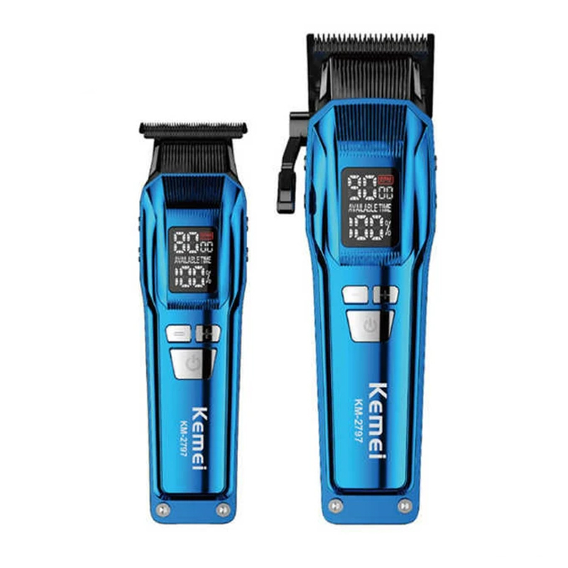 ماشین اصلاح سر و صورت شارژی کیمی مدل KM-2797-plus بسته 2 عددی ماشین اصلاح سر و صورت شارژی کیمی مدل KM-2797-plus بسته 2 عددی