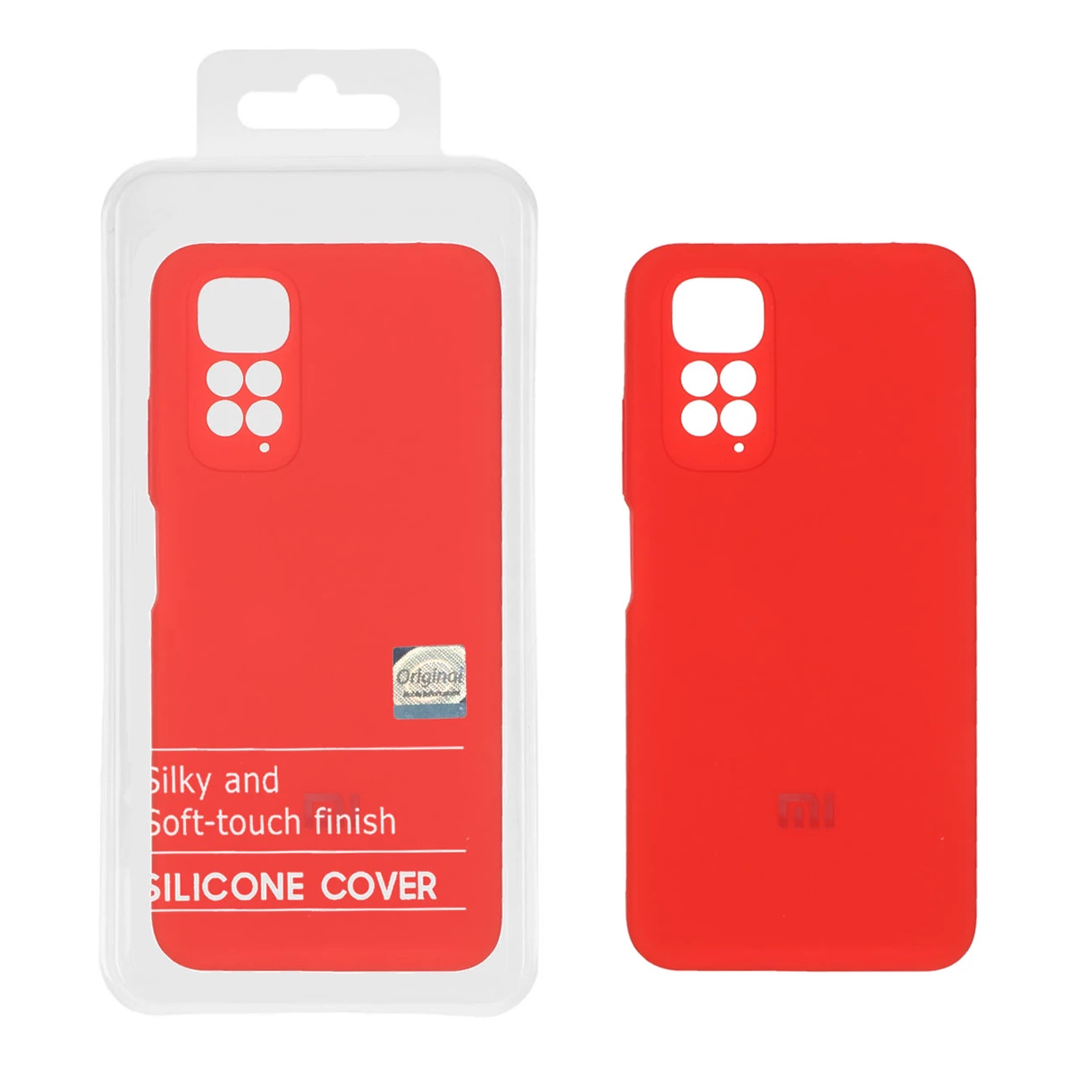 کاور گوشی شیائومی Redmi Note 11S / Note 11 4G / Note 12 4G مستر کوالیتی مدل سیلیکونی پاک کنی-خاکستری تیره