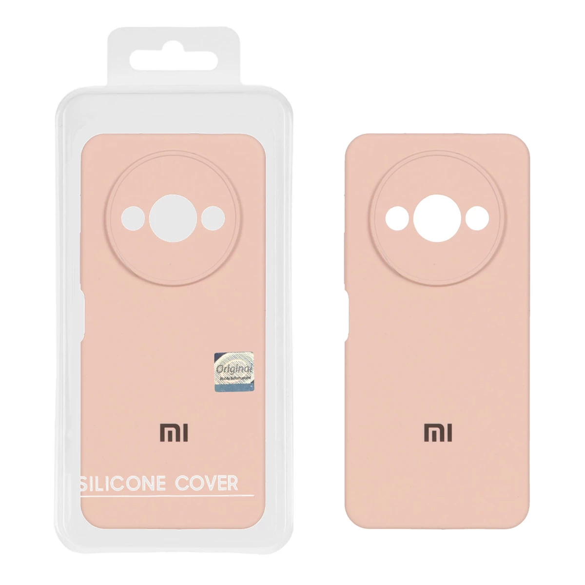 کاور گوشی شیائومی Redmi A3 / Redmi A3X / Poco C61 مستر کوالیتی مدل سیلیکونی پاک کنی-سرمه‌ای