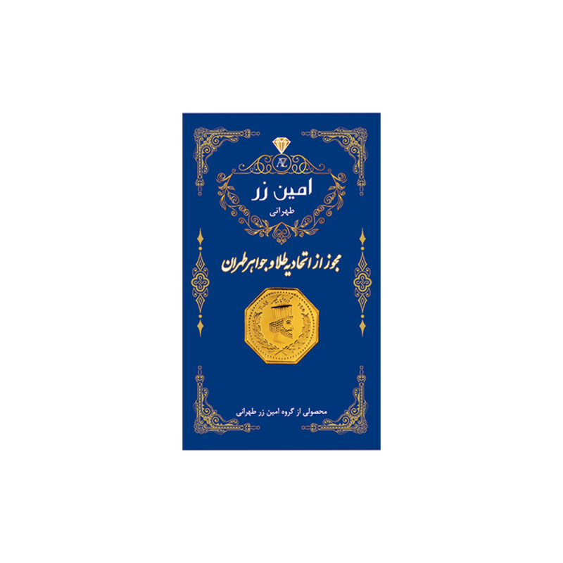 سکه گرمی طلا 18 عیار امین زر مدل amzz2-2.00
