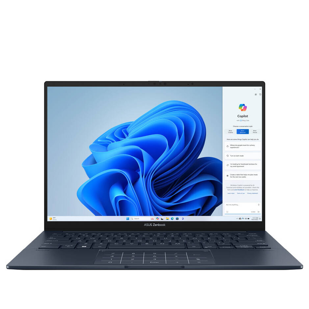 لپ تاپ ایسوس 14 اینچی مدل Zenbook 14 UX3405CA Ultra 9 285H 32GB 1TB-خاکستری