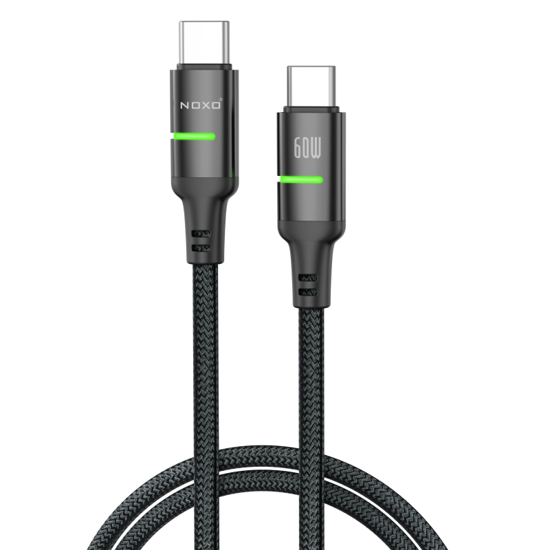 کابل USB-C نوکسو مدلCN-4 60W طول 1.2متر کابل USB-C نوکسو مدلCN-4 60W طول 1.2متر