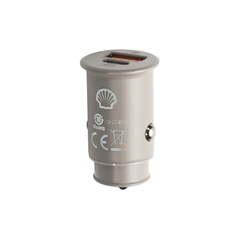 شارژر فندکی 30 وات دو پورت شل مدل CCT006 شارژر فندکی 30 وات دو پورت شل مدل CCT006