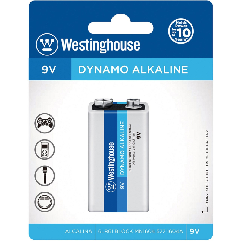 باتری کتابی وستینگ هاوس مدل Dynamo Alkaline باتری کتابی وستینگ هاوس مدل Dynamo Alkaline