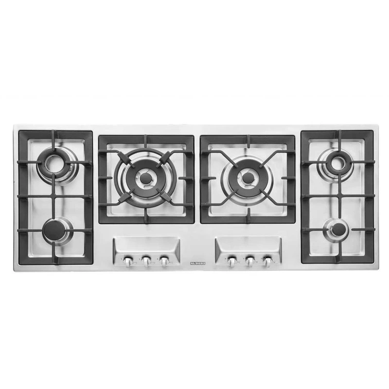 اجاق گاز صفحه‌ای شش شعله استیل البرز مدل S6121-استیل